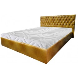 Łóżko Chesterfield Classic z pojemnikiem Skóra 180x200