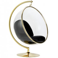 Fotel glamour bubble Stand Gold