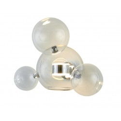 Lampa ścienna glamour Capri Bubbles 3+1 złota, chrom