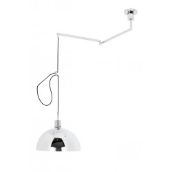 Lampa wisząca glamour ROTA 360 srebrna chrom