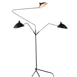 Lampa podłogowa Raven CRANE-3F TRÓJRAMIENNA CZARNA