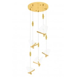 Lampa wisząca glamour BUTTERFLY Motyl DISC 5