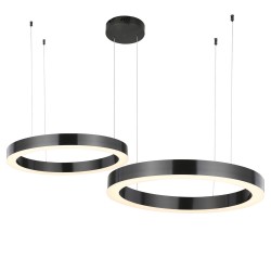 Lampa wisząca glamour Ring Circle podwójna 40+60 LED NA 1 PODSUFITCE