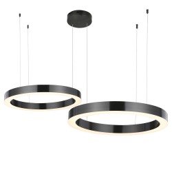 Lampa wisząca glamour Ring Circle podwójna 60+80 LED NA 1 PODSUFITCE