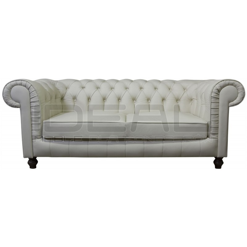 Sofa Chesterfield Lady Rem Skóra 3 os.