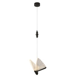 Lampa wisząca glamour Bee motyl 1 LED czarna