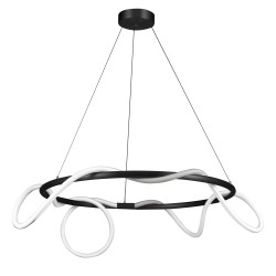 LAMPA WISZĄCA FANTASIA ROUND LED CZARNA 60