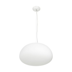 LAMPA WISZĄCA LUCIDUM FLAT morficzna BIAŁA 40 CM