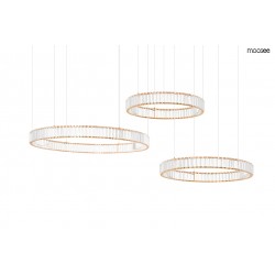 Lampa wisząca glamour potrójna LIBERTY 3A złota