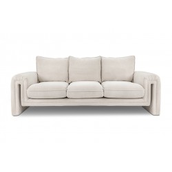 Nowoczesna Sofa beżowa KELLY 230 tkanina szenil