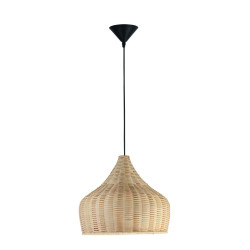 Lampa wisząca boho Woody rattan