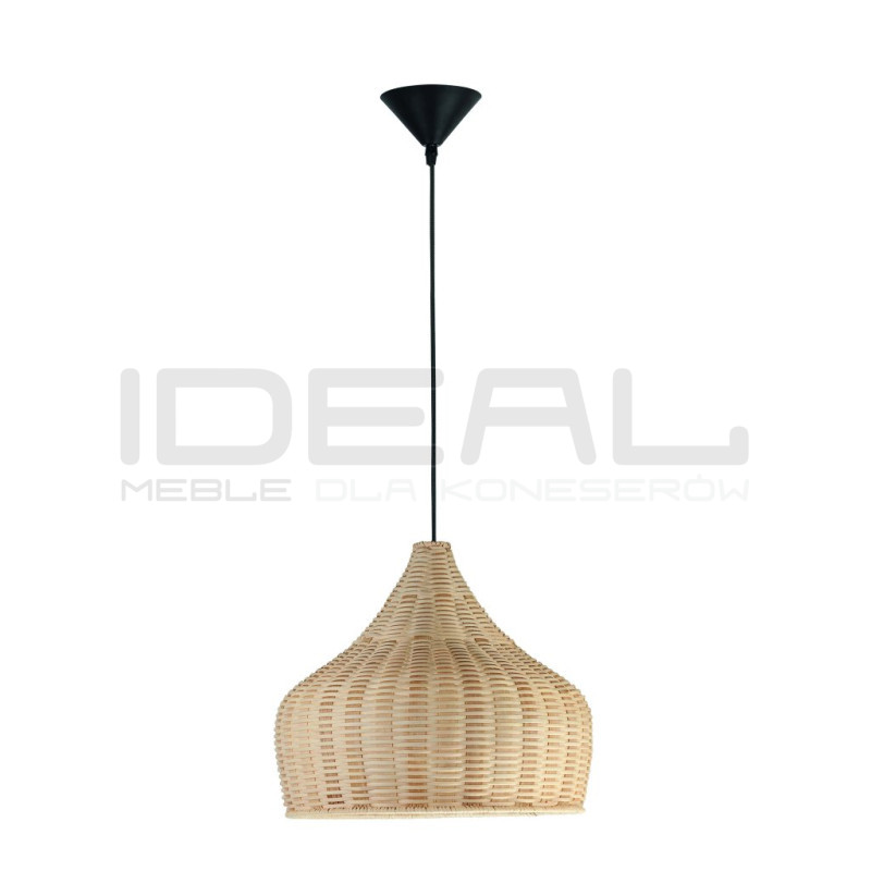 Lampa wisząca boho Woody rattan