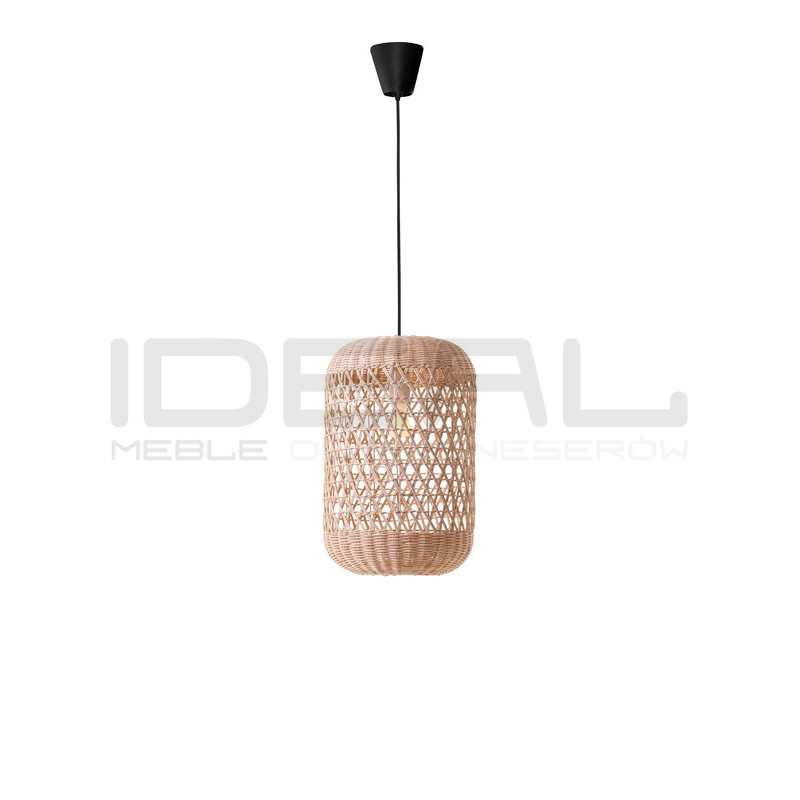 Lampa wisząca boho Banda Cylinder rattan