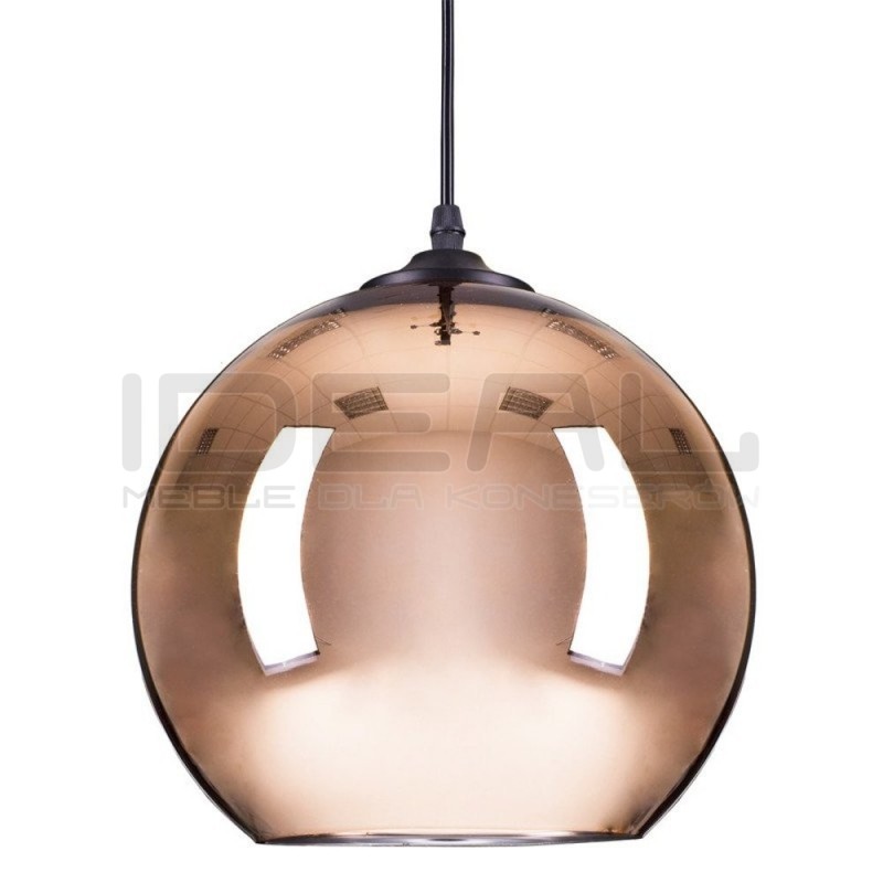 Lampa wisząca glamour miedziana Mirror Bolla 30