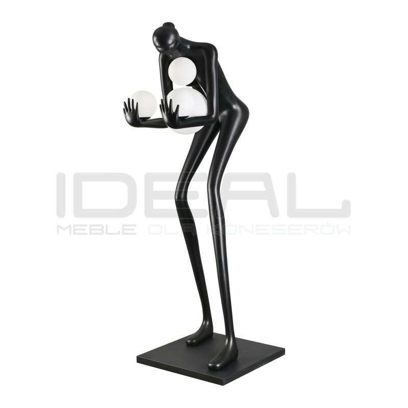 Lampa podłogowa WOMAN-2 BLACK 190 czarna