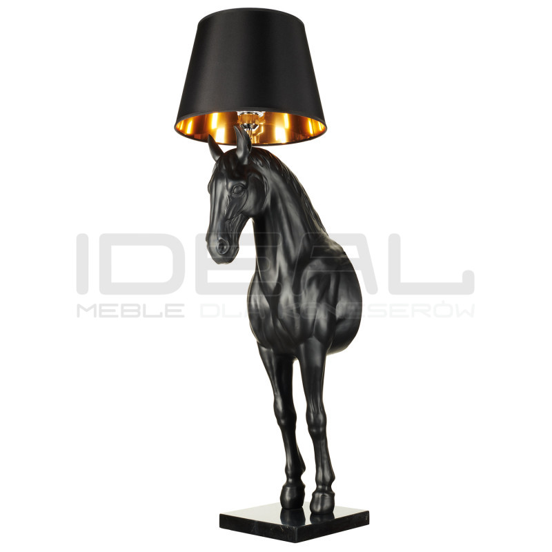 Lampa podłogowa Horse KOŃ S czarna dekoracyjna