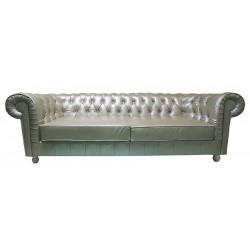 Sofa Chesterfield Canon Skóra 4 os.